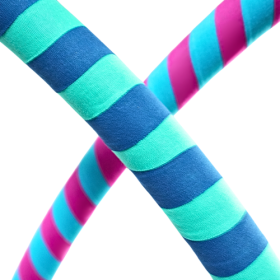 Koło cyrkowe oklejone tape'em - dwukolorowe