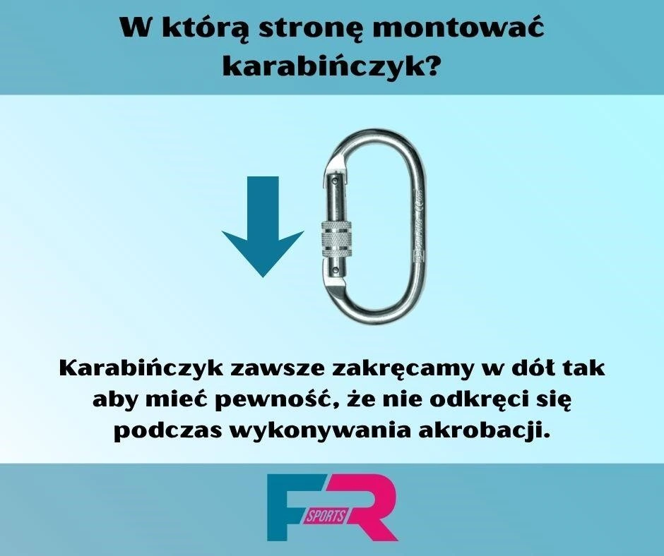 W którą stronę montować karabińczyk?